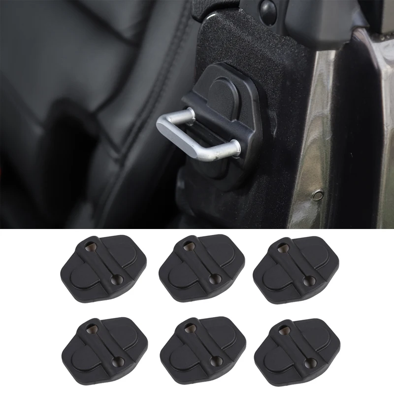 

Door Lock Hook Cover For Jeep Wrangler JL 2018+ car-styling Decoration Gap Limitation Restruction Protect Catches Latches Kits