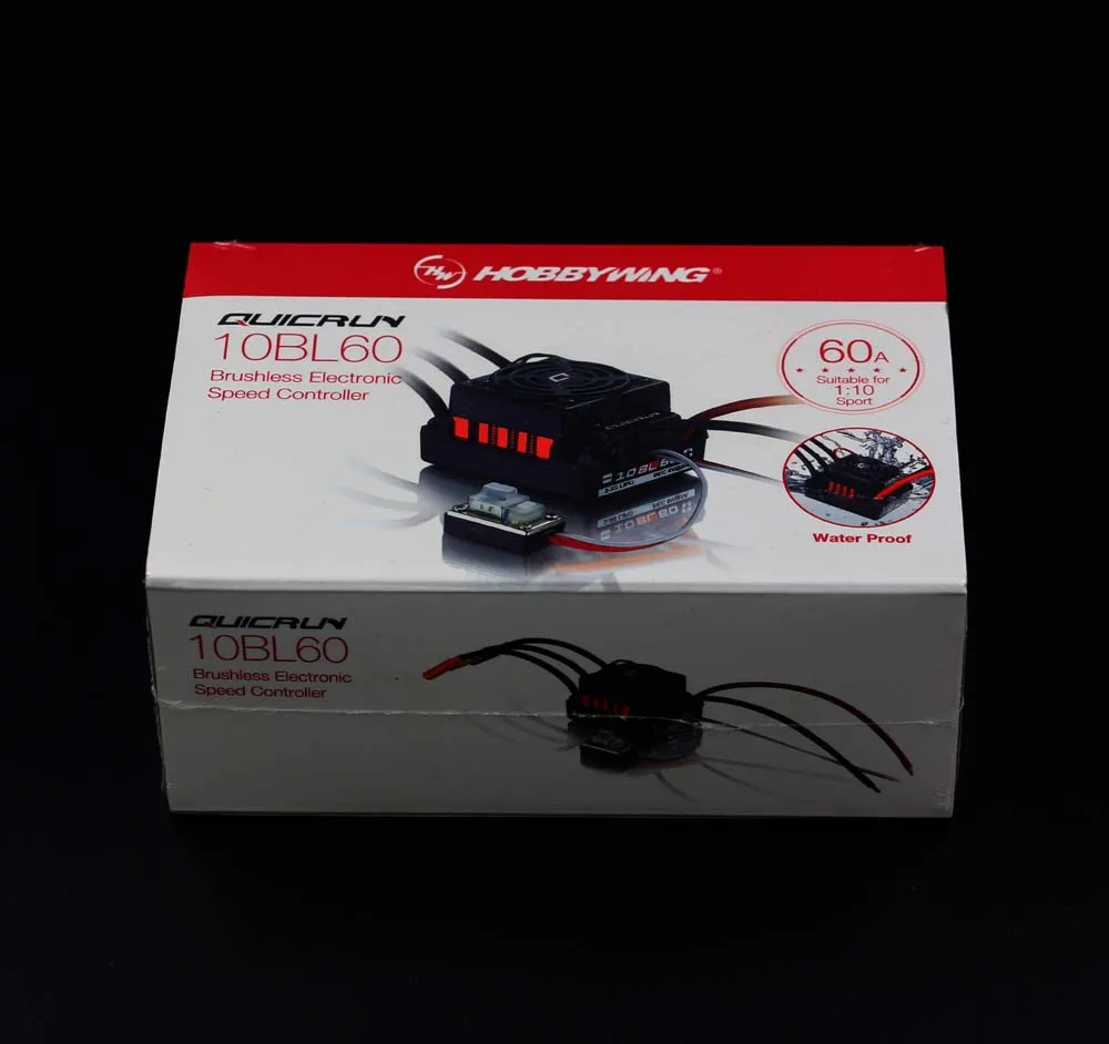 Оригинальные безсенсорные бесщеточные контроллеры скорости Hobbywing QuicRun-WP-10BL60 60A ESC