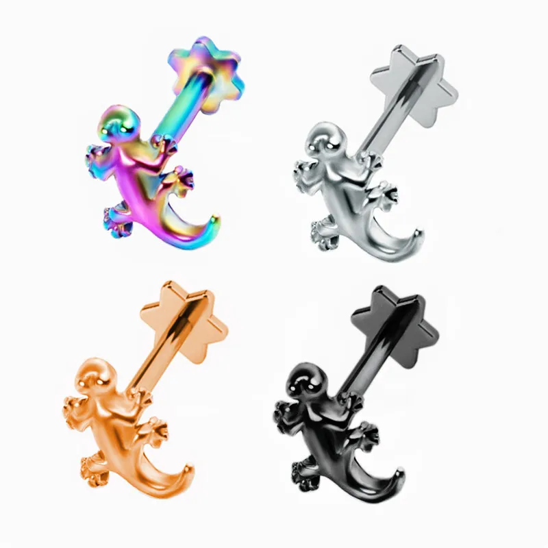 1 шт. трагус пирсинг хряща уха кольцо Helix Labret Piericngs 1,2*8*4 мм шпильки для губ Грач мочка пирсинг ювелирные изделия для тела Пирсинг уха