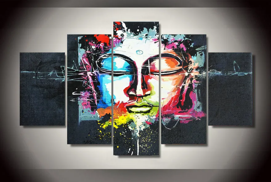 Unframed Print orchid flower buddha Painting On Canvas Art picture For Living room wall decor Home art | Дом и сад