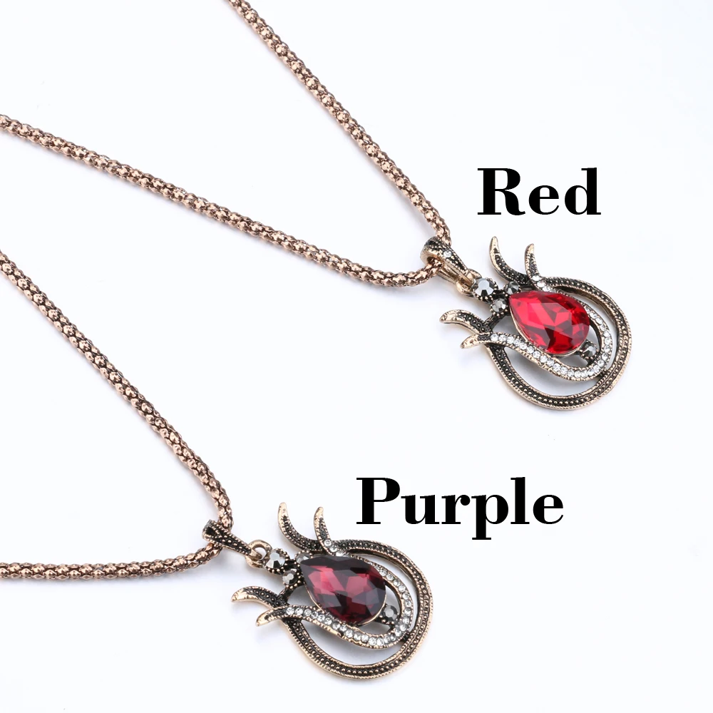 2017 богемные Ювелирные наборы из Дубая золотого цвета Тибетский сплав ожерелье с