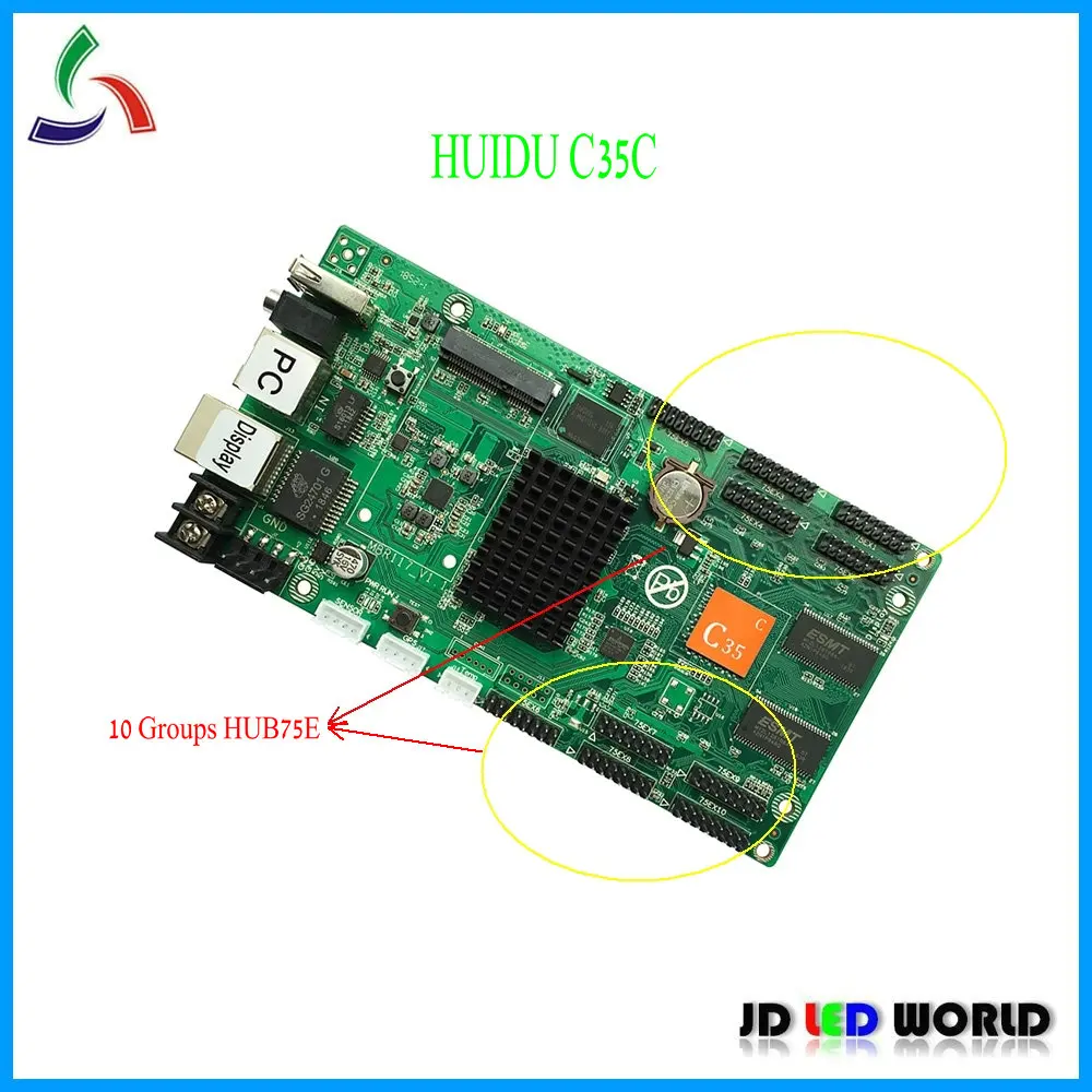 HUIDU C35/C35C/C35 wifi/C35C WIF RGB Asynch светодиодный блок управления(замена HD C30) поддерживает каскад R500/R501/R5018 приемная карта