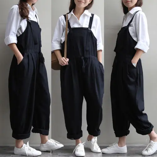 Женский мешковатый цельный комбинезон джинсовые комбинезоны длинные брюки|trousers