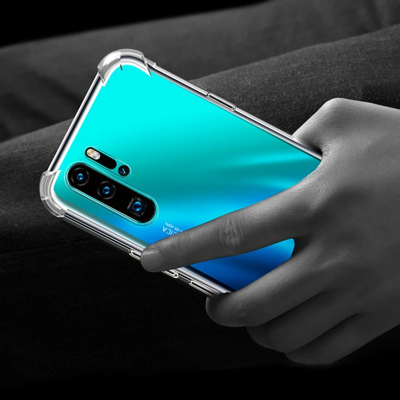 Чехол для мобильного телефона Huawei P30 Pro P20 Lite Mate 20 Y7 Y9 2019 прозрачный мягкий ТПУ