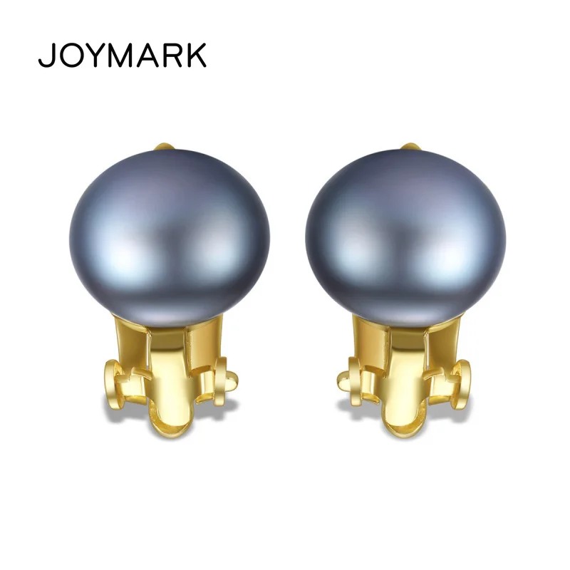 JOYMARK, 4 цвета, серьги-клипсы с пресноводным жемчугом для женщин, Стерлинговое Серебро, клипсы для ушей, не нужно пирсинг, модные ювелирные изделия, JPSE048