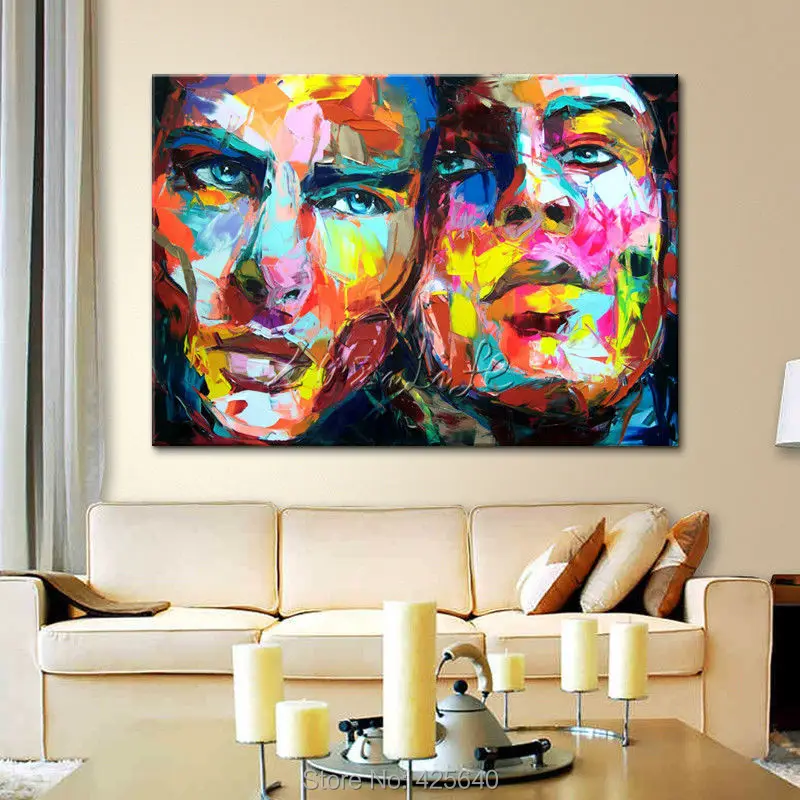 Палитра нож для рисования портрет Франсуаза Nielly ручная роспись палитра лица