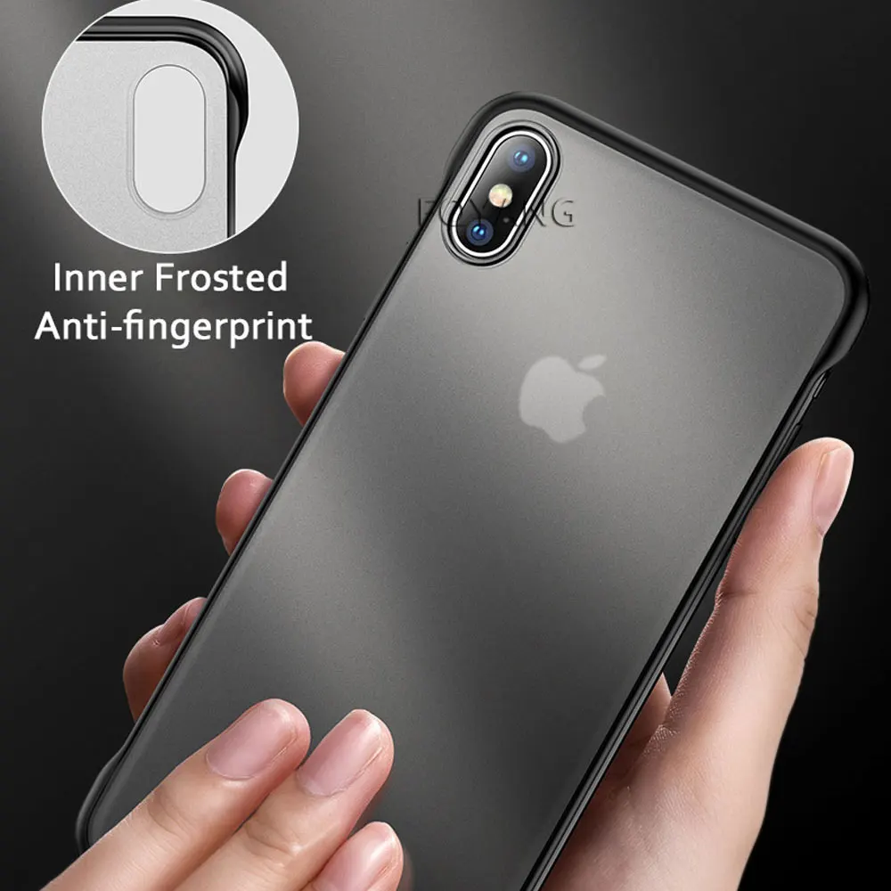 Бескаркасный чехол для coque iphone 8 Plus прозрачный Coque x xsmax xr xs 7 6s 6 plus funda max Capa cover |