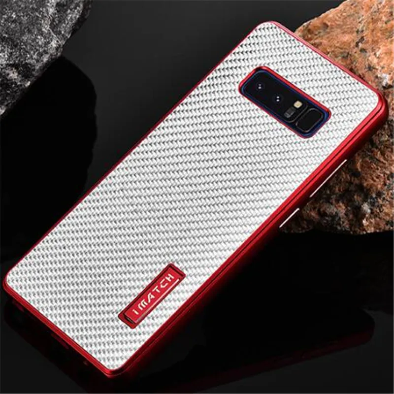 Imatch чехол для samsung Примечание 8 9 Note8 металлический корпус алюминий+ углеродного волокна задняя крышка для samsung S8 S9 плюс Примечание 9 8 coque