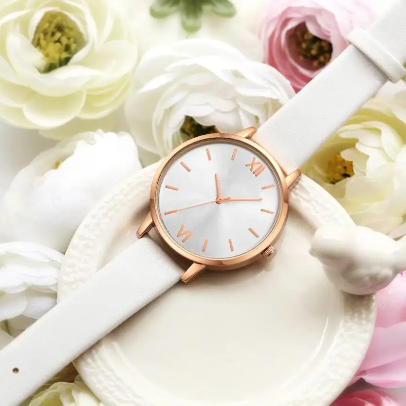 Женские часы 2017 брендовые Роскошные модные кварцевые женские платье