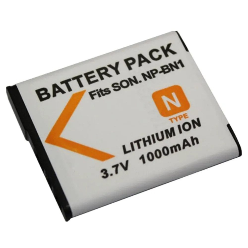 2 шт. аккумулятор 1000 мАч для SONY NP-BN1 WX5 TX7 TX5 W390 W380 W350 W320 W310 W360 QX100 | Электроника