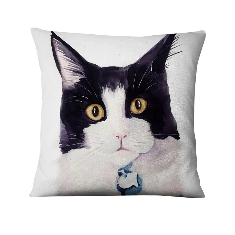 Декоративные подушки для диванов с напечатанными рисунками животных домашние