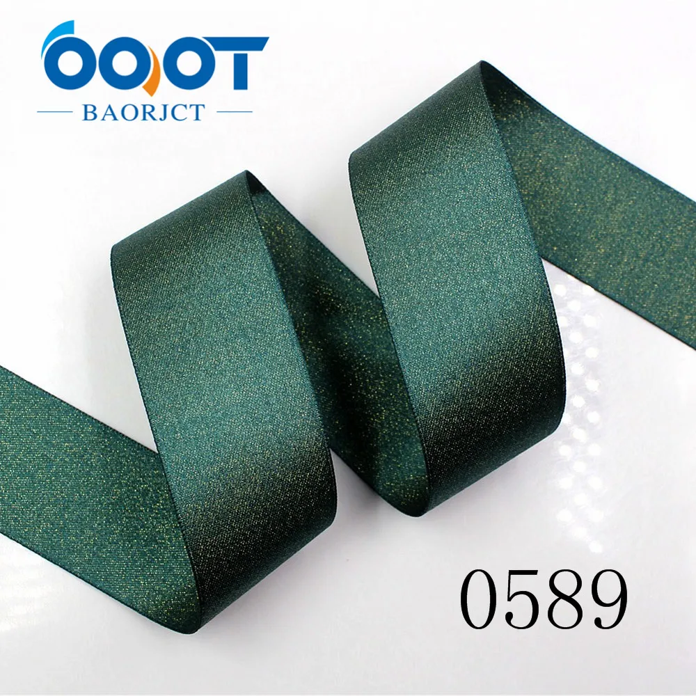 Двухсторонняя Золотая лента OOOT BAORJCT 1712293 38 мм 10 ярдов Термотрансферная печатная