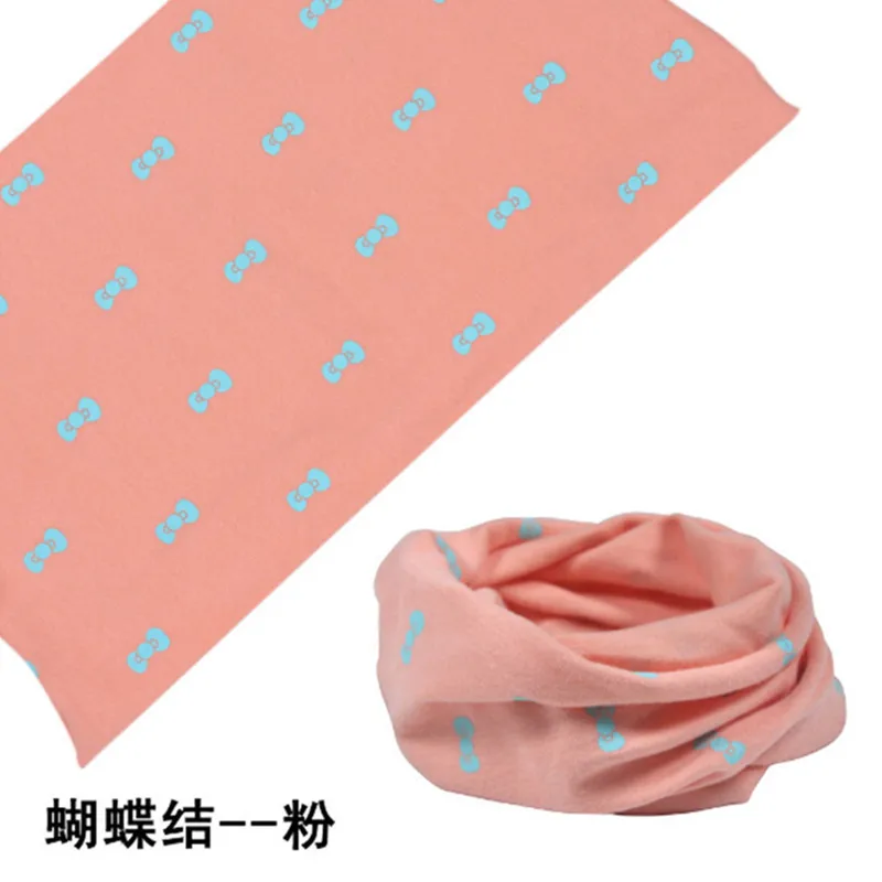 Хлопковый шарф на весну и зиму круглый воротник для малышей с бантом в виде