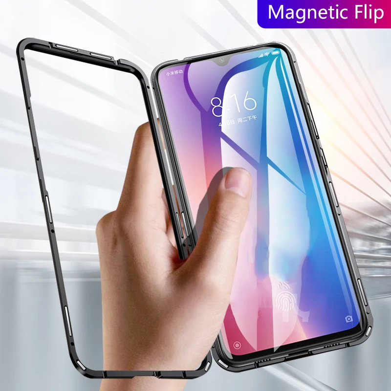 Роскошный Магнитный чехол с полной защитой на 360 градусов для XiaoMi Mi 9 SE 8 Lite Xiaomi RedMi