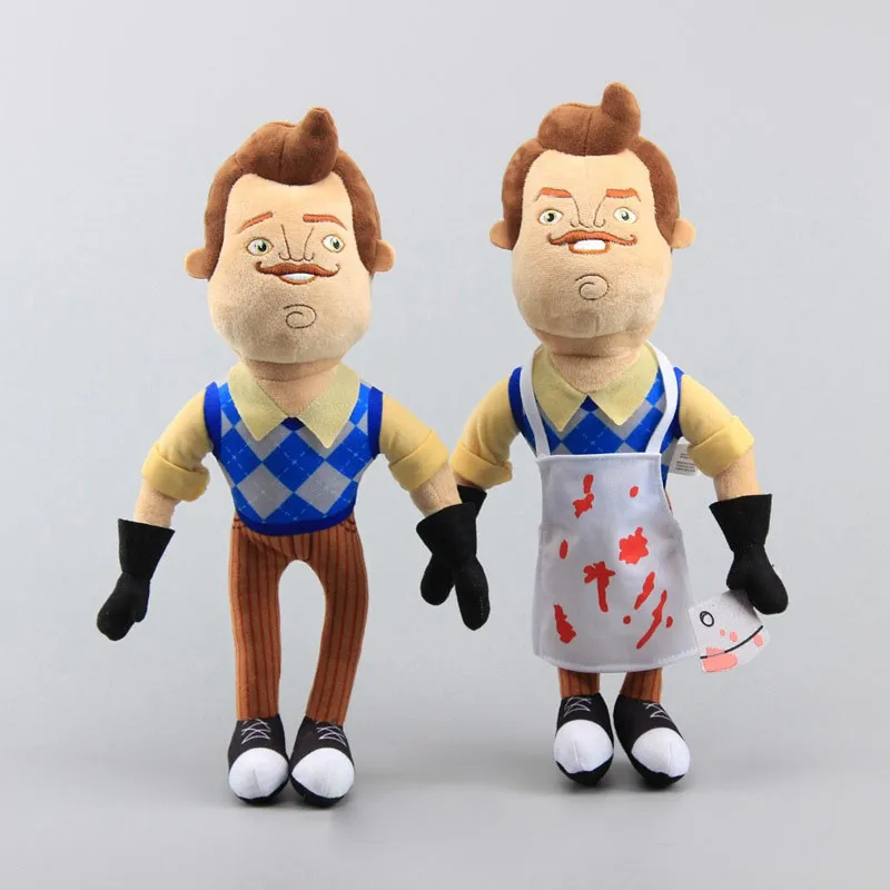 Новинка 2019 плюшевые игрушки Hello Neighbor куклы фартук с мультяшным соседом мягкая