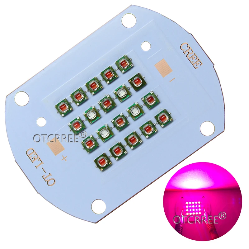 Светодиодный излучатель Cree XPE 30W50W60W ярко синий свет 660 нм красный 450 для