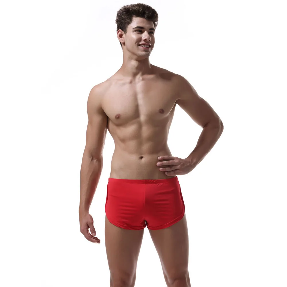 2022 best price 4pcs/lot Men Boxers Underwear Solid Color Soft Underpants Silky Sexy Calzoncillos Hombre