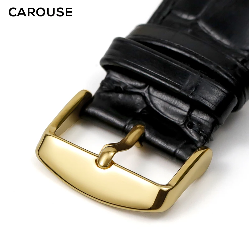 Carouse Watch Accessories Calf Genuine Leather Strap For Apple Watch Band 42mm 38mm Series 4/3/2/1 iWatch 44mm 40mm Watchband