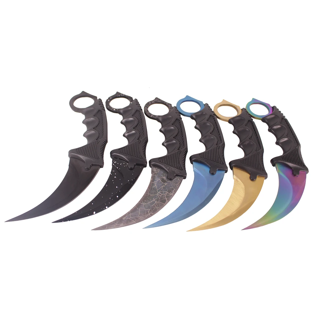 CS Cold CS GO нож выцветание Karambit csgo ножи охотничьи боевые тактические выживания армейский нож navajas couteau Кемпинг убоя