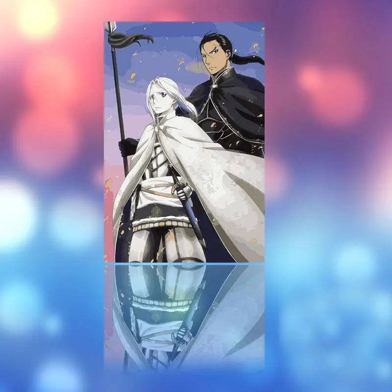 Модульная картина героическая Легенда Арслан цифровая краска по номерам сенки diy