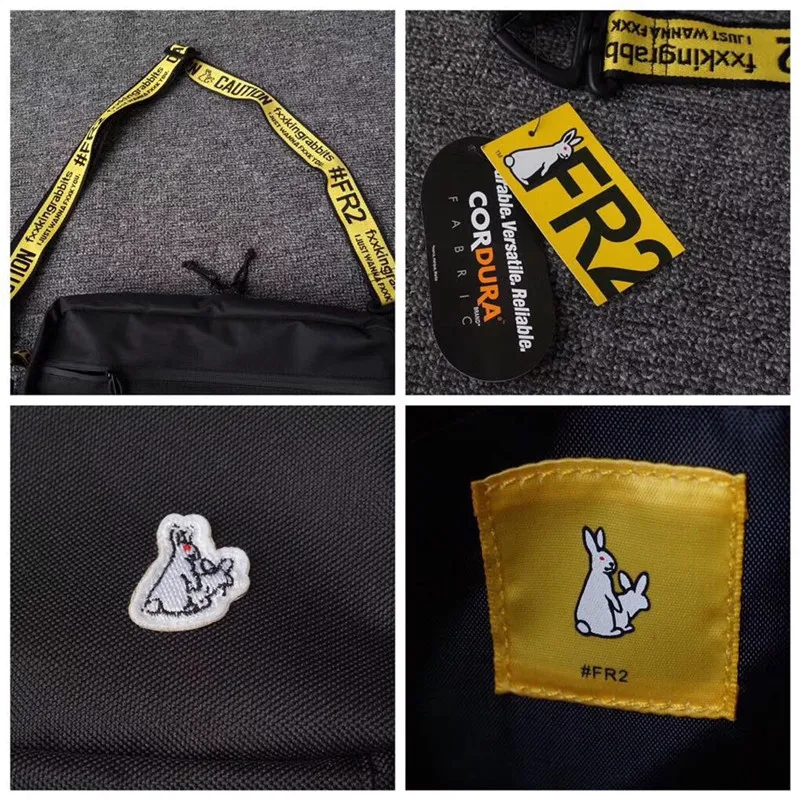 Fxxking кролики футболка для мужчин женщин 1:1 Высокое качество Японии# FR2 t-hirt курение Khills кролик FR2