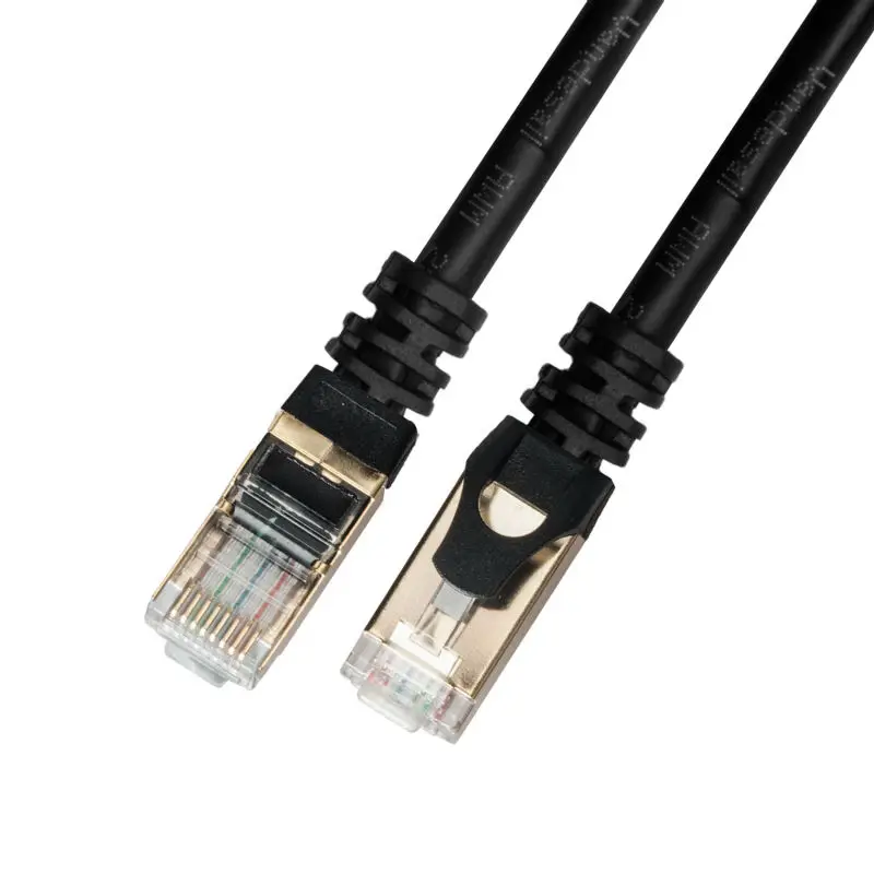 Vandesail CAT7 Ethernet Кабель 20 м 30 RJ45 Круглый SSTP LAN Сетевого Кабеля Позолоченными Свинец