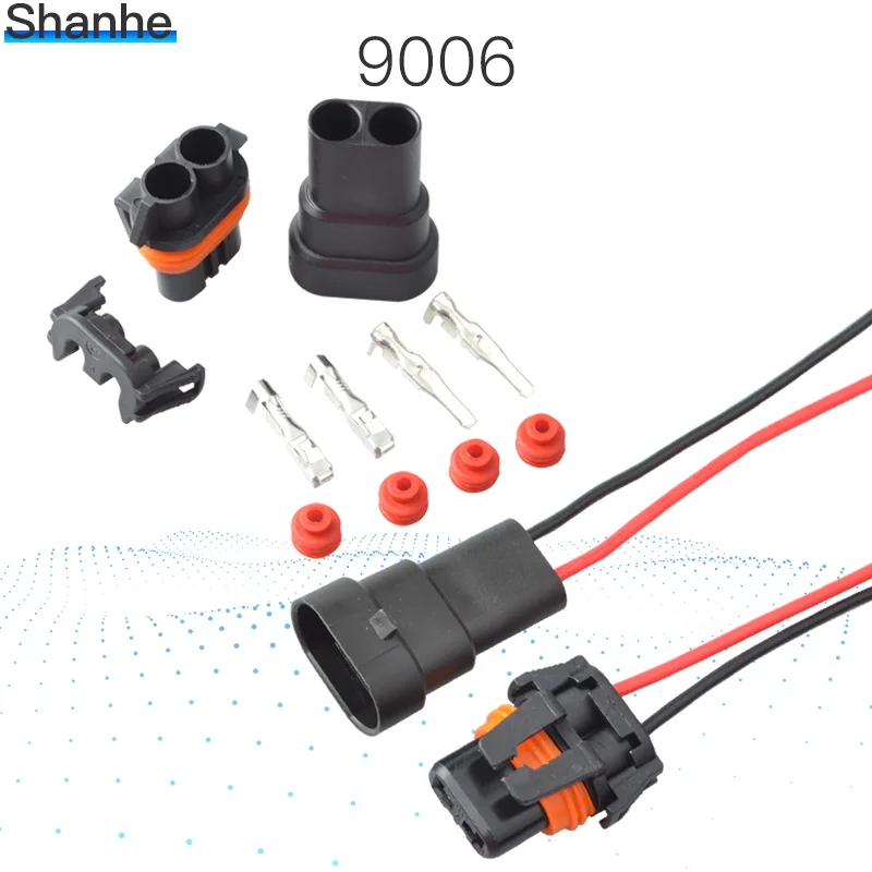 2 P водонепроницаемый автомобильный проводной разъем штырька электрический