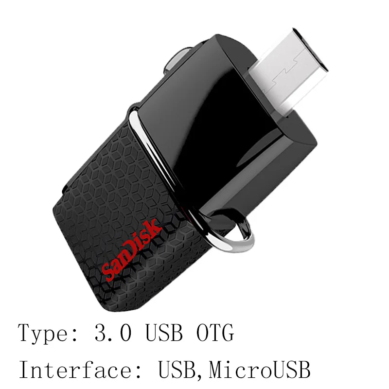 SanDisk USB флеш-накопитель 128 Гб 64 ГБ 32 ГБ 16 ГБ 8 ГБ 256 Гб карта памяти флеш-накопитель 3,0 USB флеш-накопитель флеш-диск U диск с MicroUSB - Цвет: SDDD2