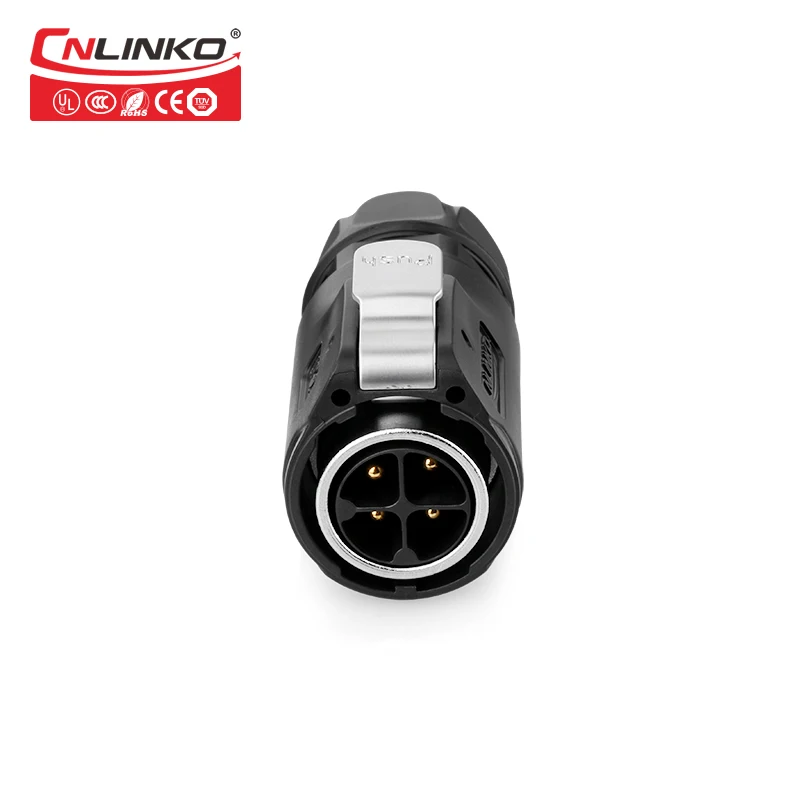 CNLINKO M24 пластик 4 Pin 25A IP67 водонепроницаемый электрические панели сварки Мужской Женский Разъем