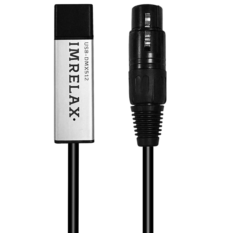 IMRELAX USB в DMX интерфейс кабель-адаптер 110 см длина сценический светильник ПК DMX512 контроллер диммер DMX USB преобразования сигнала