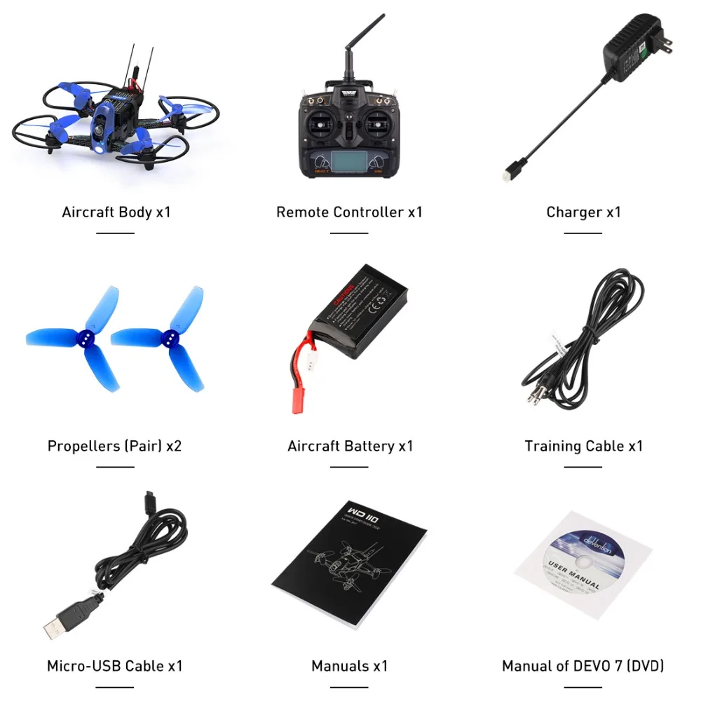 Weyland Rodeo 110 Радиоуправляемый Дрон с FPV HD камерой RC Quadcopter 5 8G 7CH VTX OSD миниатюрный