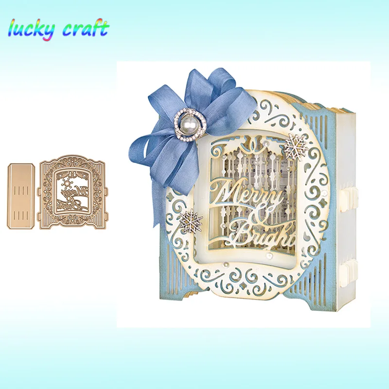 Удача YCraft Merry Новогодняя Коллекция металлические режущие штампы для DIY Скрапбукинг тиснение бумажные карты для ручной работы штампы резки