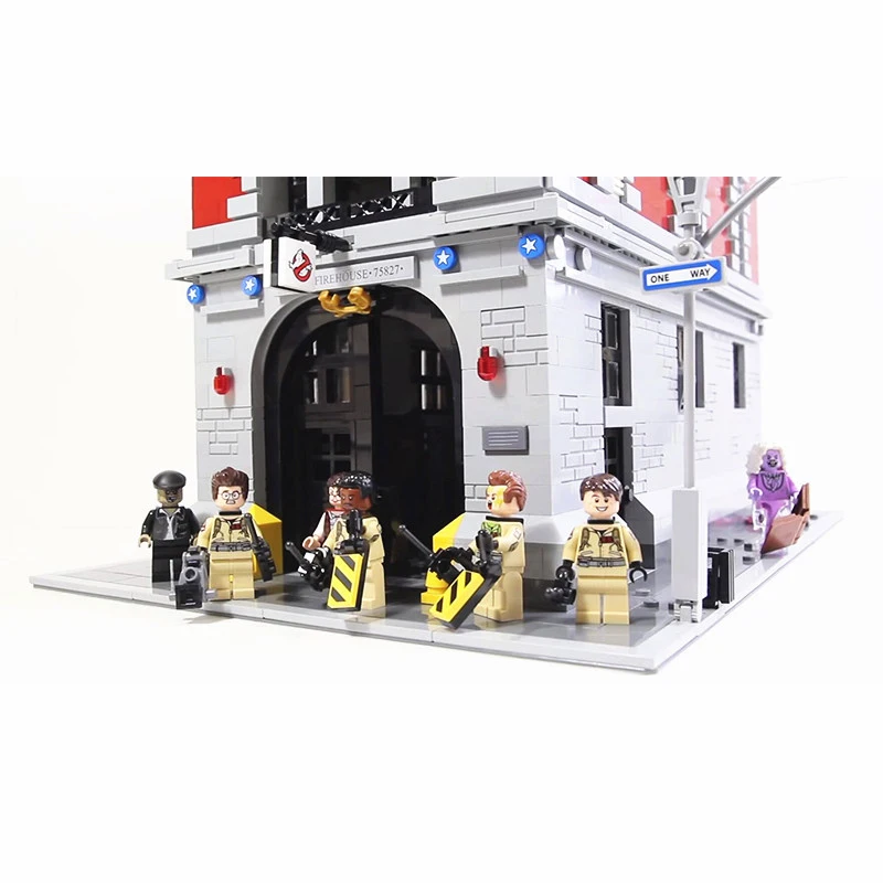 Lepinblocks 16007 16001 Ghostbusters пожарный дом штаб-квартира Строительные блоки Набор дом с привидениями 10228 75827 Подарочные игрушки Король кирпичи