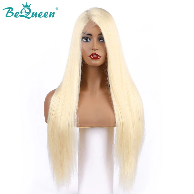 Парики Bequee 13*6 парики на сетке спереди человеческие волосы 613 # светлые зеленые