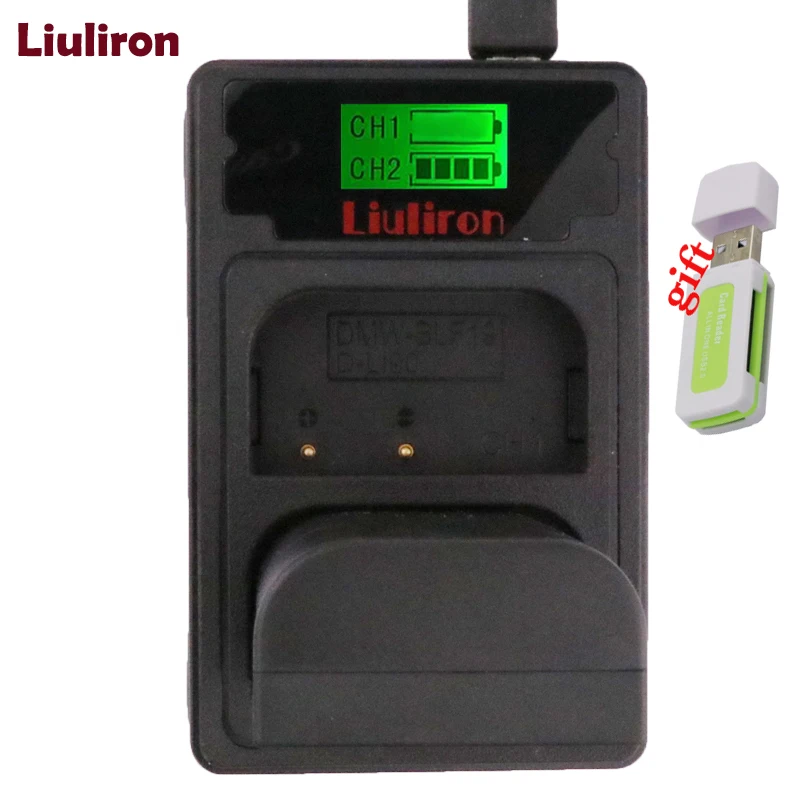 charger and 1battery DMW-BLF19 DMW-BLF19E DMW BLF19PP DMW BLF19 BLF19E батарея+ ЖК-дисплей двойной зарядное устройство для Panasonic Lumix GH3 GH4 GH5 G9 - Цвет: charger and 1battery