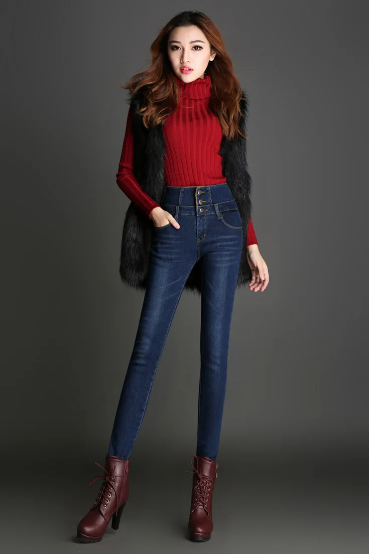Spring 2018 Fashion Skinny Jeans Pants Women Stretch Womens Denim Casual Blue Feminino |
