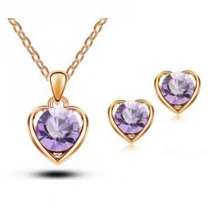 2015 новое поступление KC Позолоченные и Серебряные Кристаллы в форме сердца модные