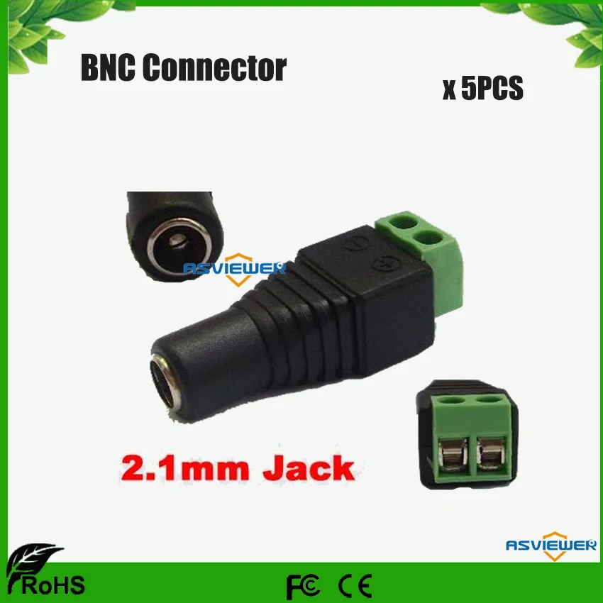 Аксессуары для CCTV BNC коннектор DC источник питания Женский Разъем адаптер 5