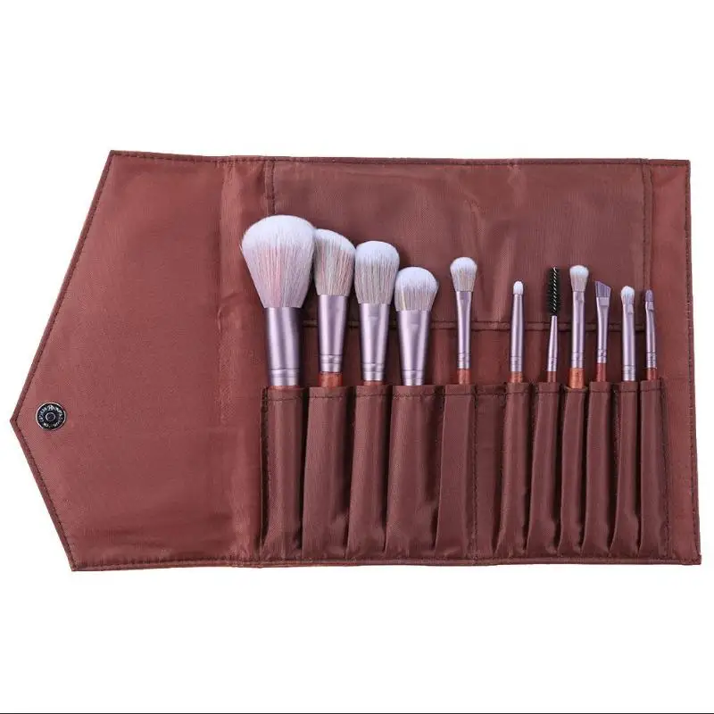 

11pcs/12pcs Makeup Brushes Set For Foundation Powder Blush Eyeshadow Concealer Lip Make Up Brush Beauty Tools With Bag
