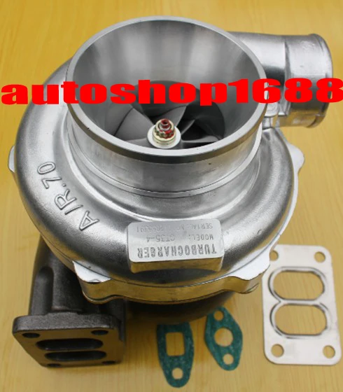GT35 T3 фланцевый Турбокомпрессор компрессор A/R .70 турбина .82 Масляное и водное