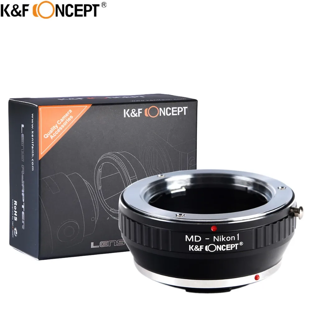 K & F CONCEPT для объектива камеры EOS M4/3 кольцо адаптер Minolta MD к корпусу Nikon1 V1/J1|k&f concept