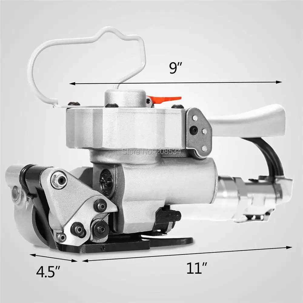 XQD-19 Pneumatic Plastic&ampPP&ampPET&ampPoly Combination Tensioning &ampFriction Wedling&ampCutting Strapping Tool used in industrial packing |