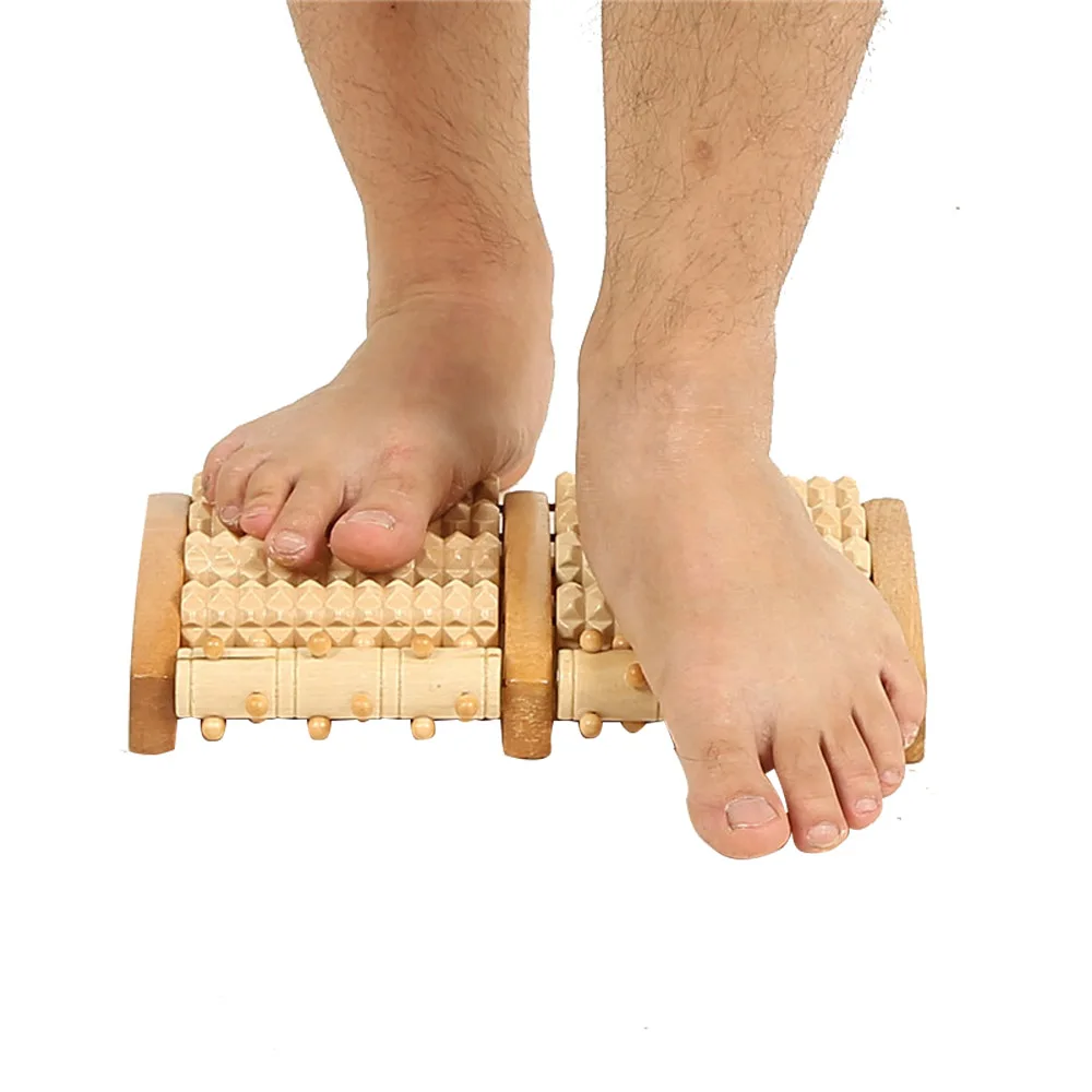 

Wooden Roller Relief Stress Foot Massager Convenient Wood Massage Roller
