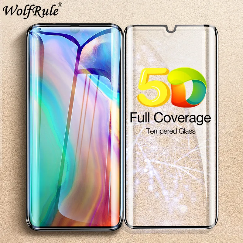 Закаленное стекло 5D с изогнутыми краями для Huawei P30 Pro Защитная пленка экрана 9H