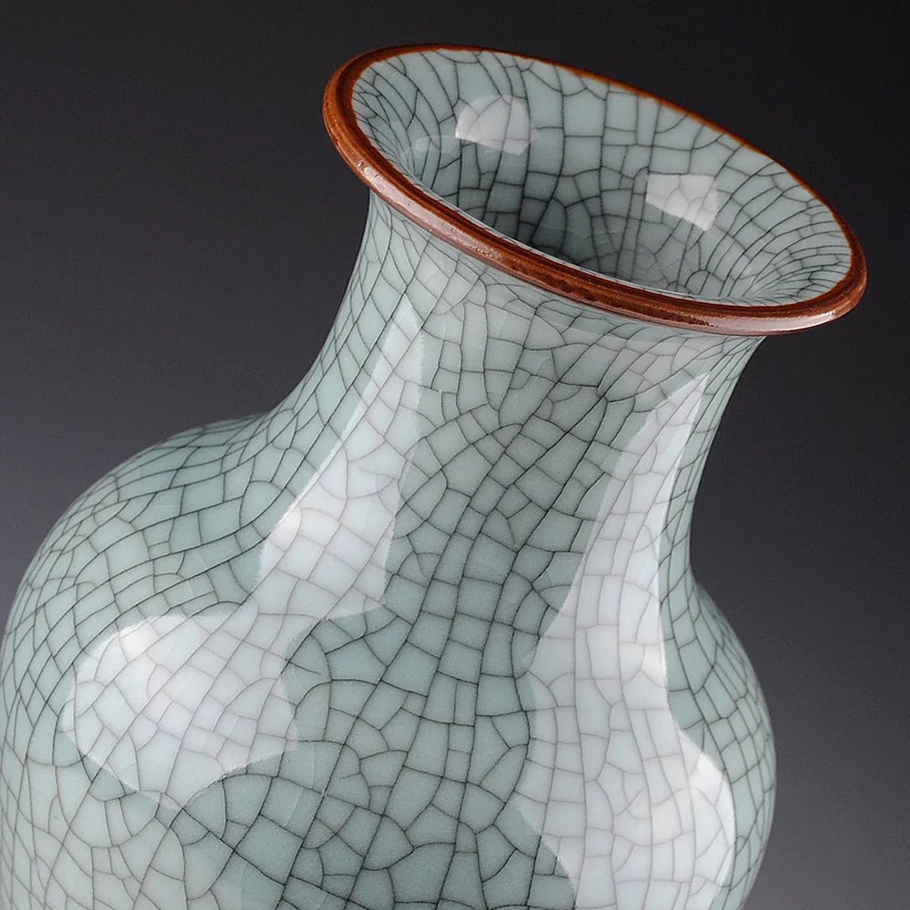 Керамическая глазурь Цзиндэчжэнь Античная ваза печи потрескивание рыбий хвост