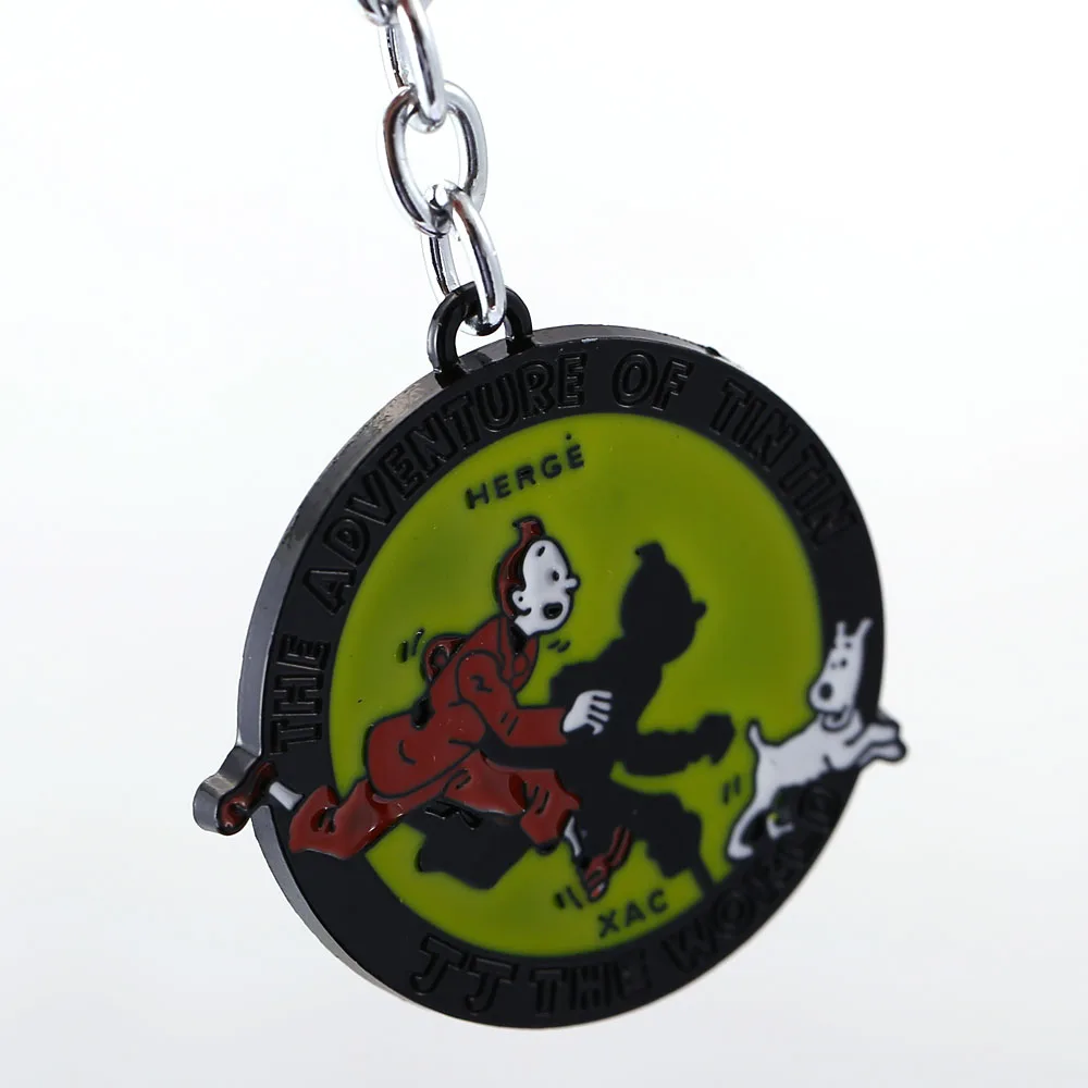 MS Jewelry Les Aventures de Tintin et Milou брелок для ключей Приключения подарок от автомобиля chaveiro