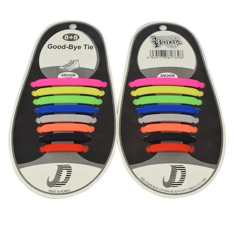 Шнурки для обуви Силиконовые эластичные 16 шт./компл.|shoelaces elastic|shoes allsneaker fit |