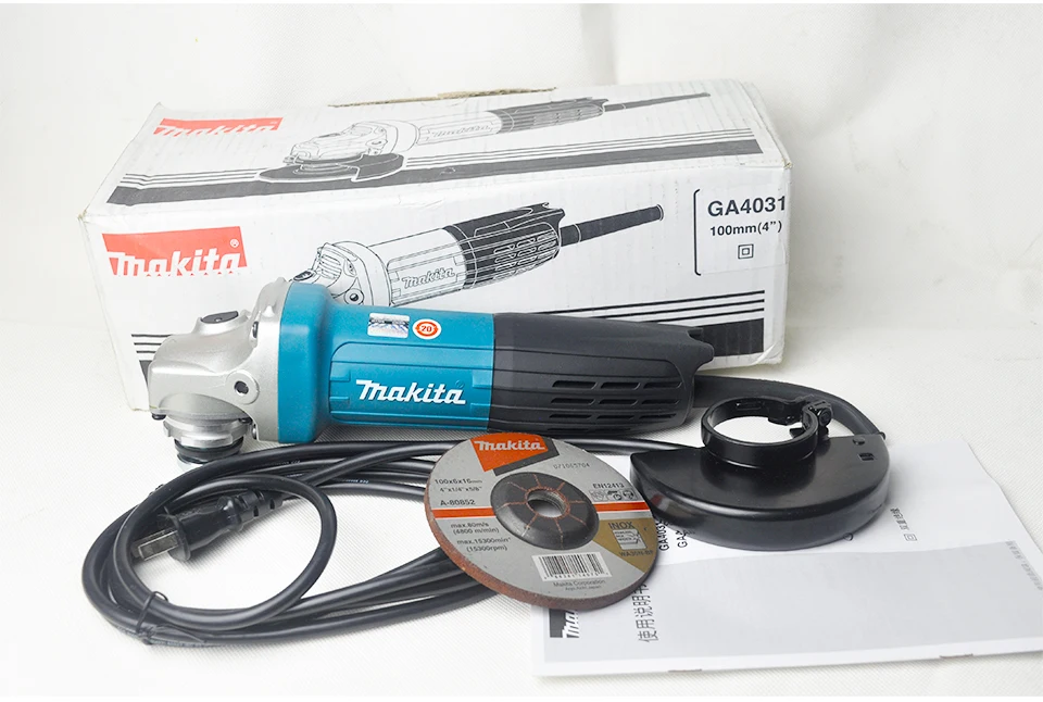 Японская угловая шлифовальная машина Makita 720 Вт 11000 об/мин GA4031 эргономичный дизайн угловая шлифовальная машина GA4030 100 мм " для резки металла