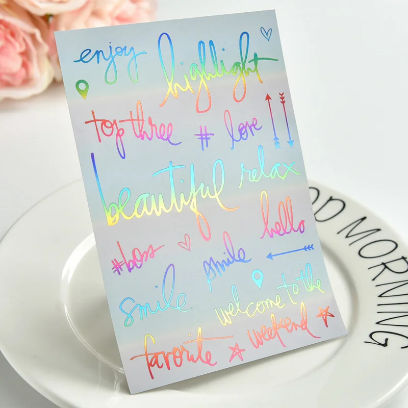 

Счастливый единорог, дневник, наклейки, буклет для скрапбукинга, счастливый планировщик/Создание карт/проект журнала