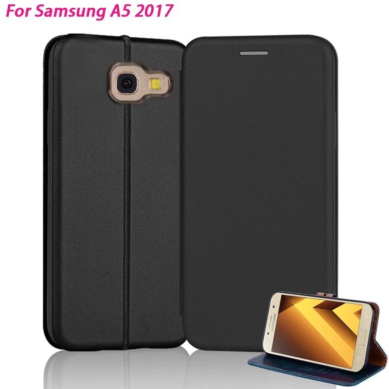 YonLinTan кожаный чехол для Samsung Galaxy A5 2017 5 A520 флип 2 &quotна заднюю панель телефона книжка